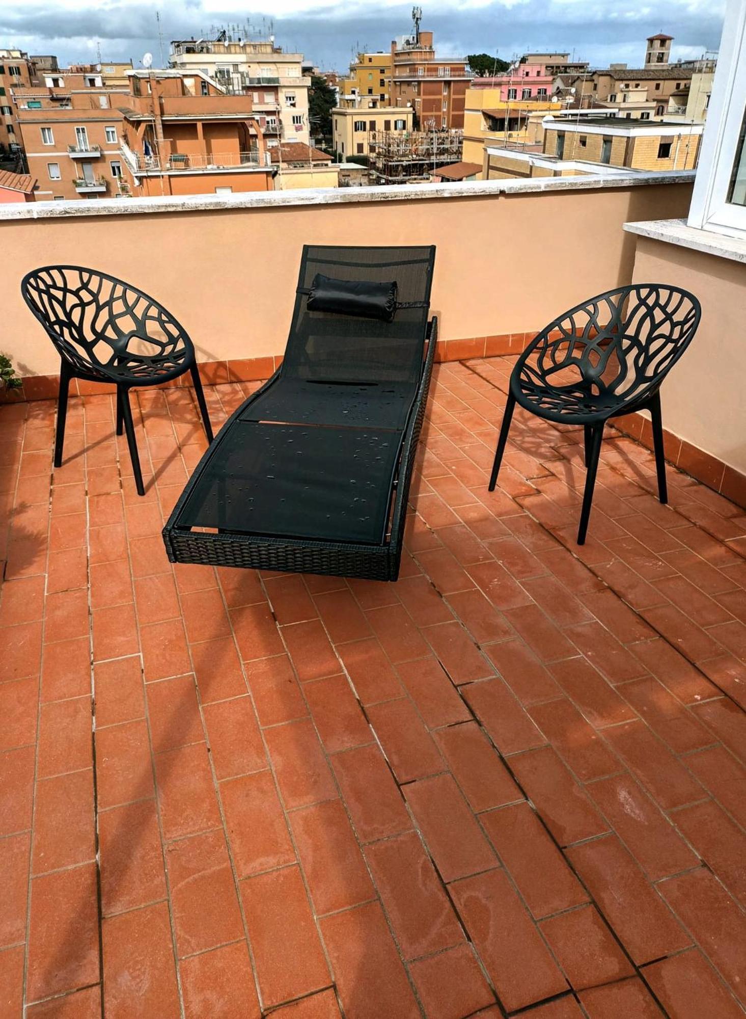 Casetta Sole, Superattico Con Terrazzo Vicino San Pietro, New Roma Oda fotoğraf